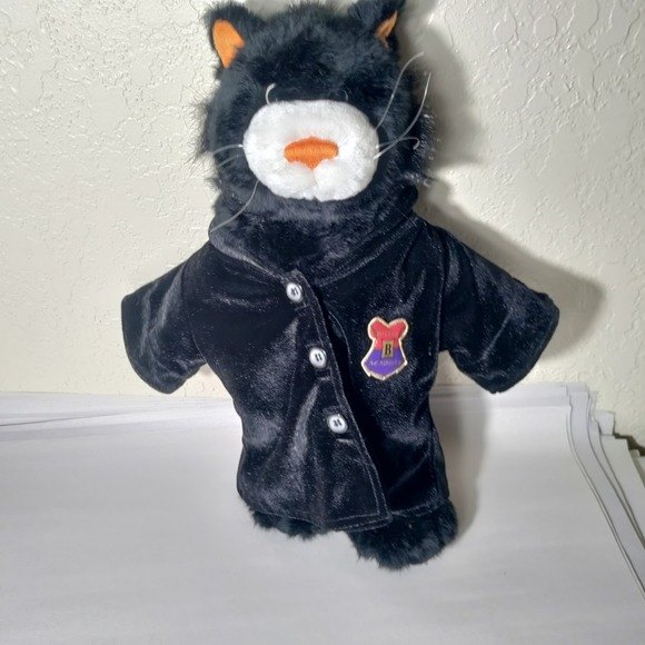 Build a Bear Boo Kitty Plush Halloween Cat Black Orange VTG Toy 17" - Picture 1 of 9